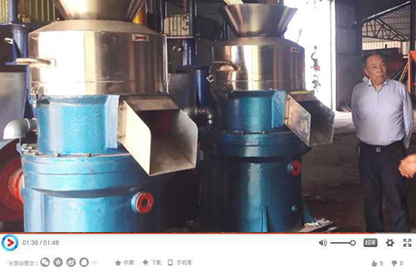 平模挤压造粒机工作视频